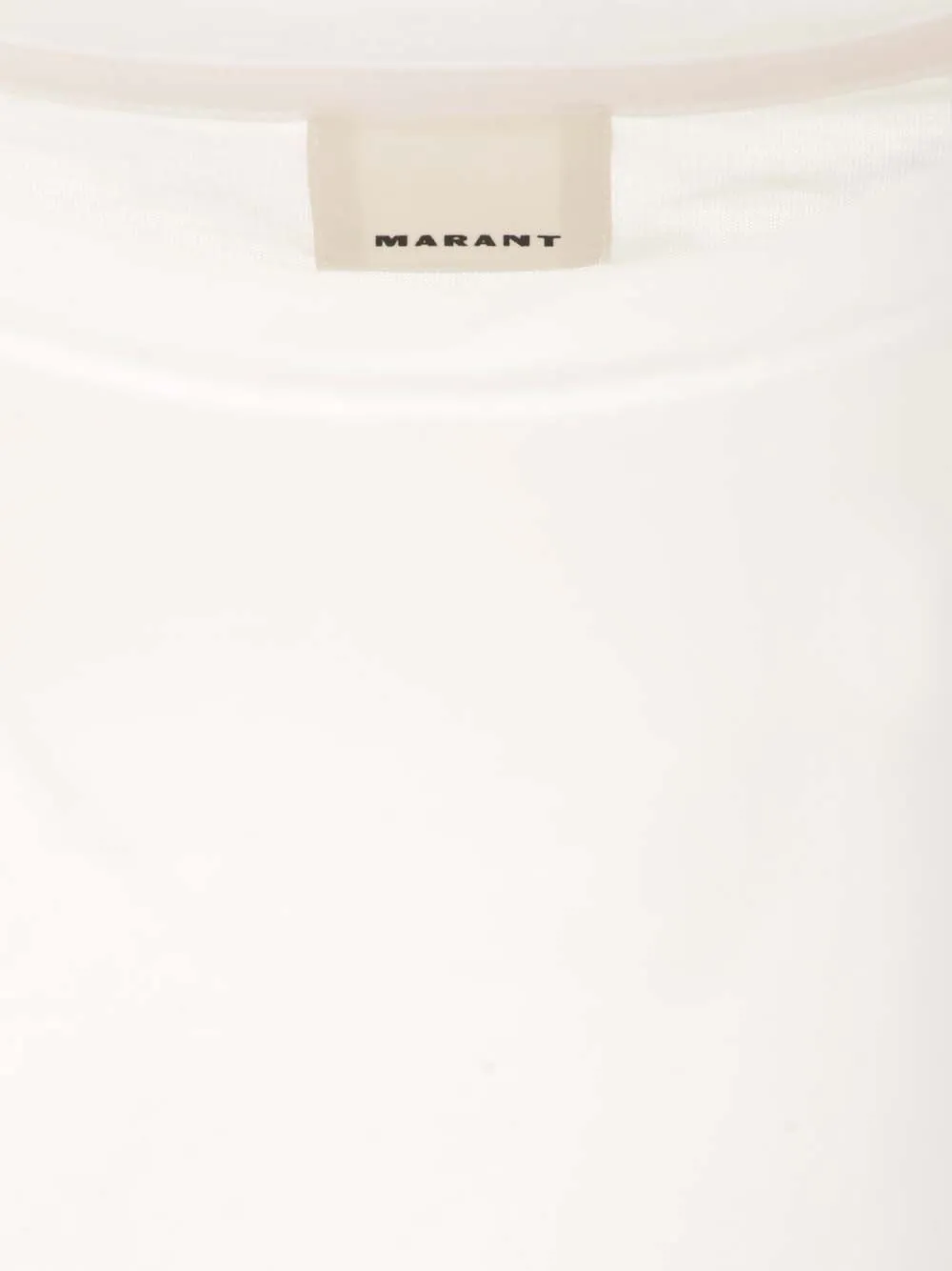 Isabel Marant Zafferh Logo Embroidered Crewneck T-Shirt