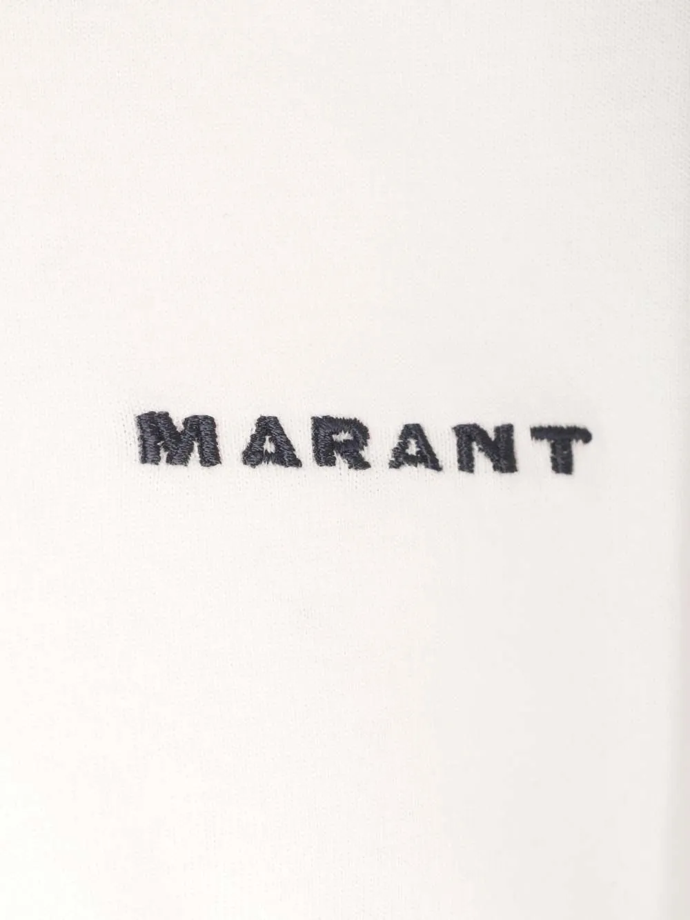 Isabel Marant Zafferh Logo Embroidered Crewneck T-Shirt