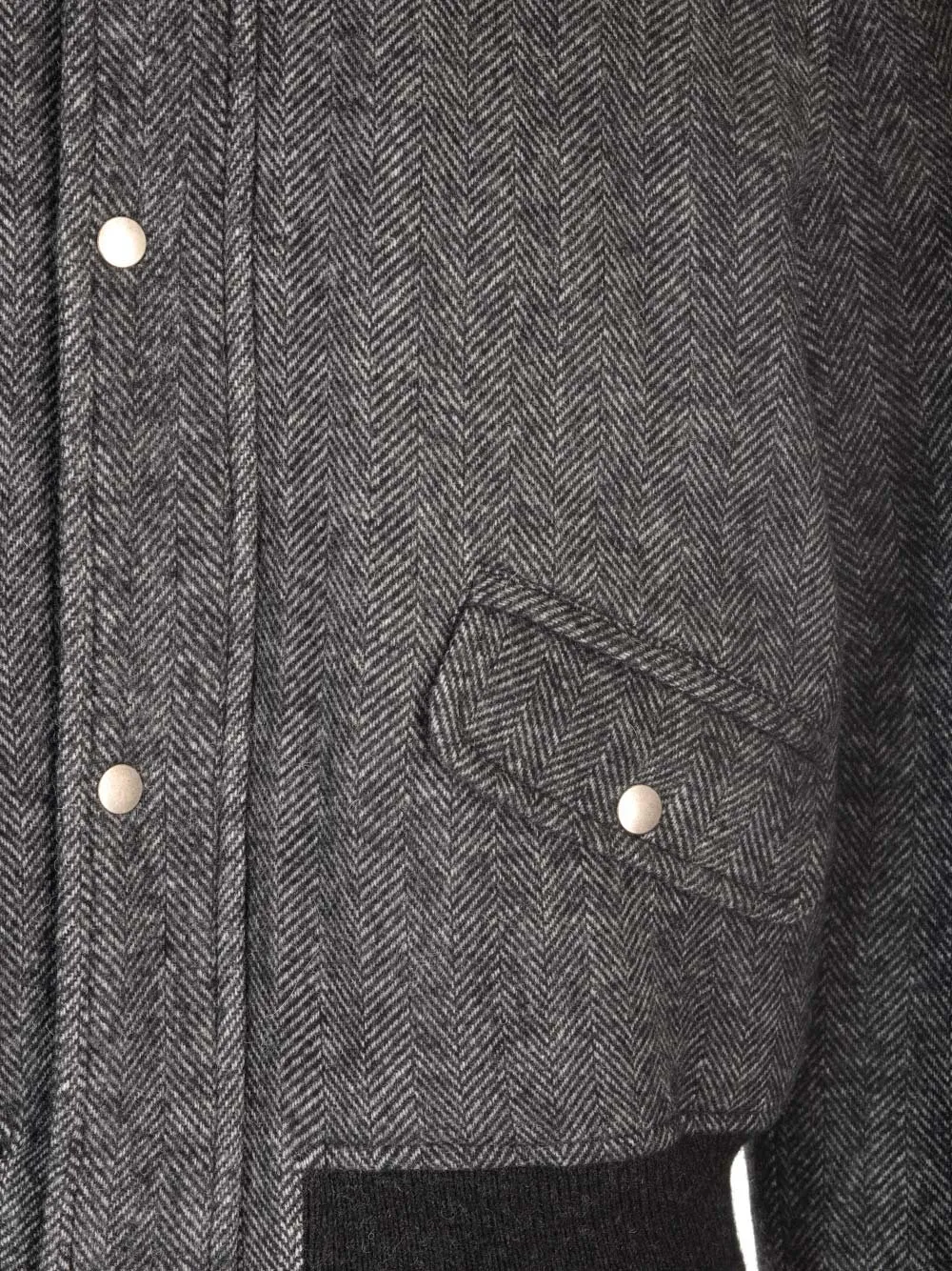 Isabel Marant High-Neck Buttoned Bomber Jacket