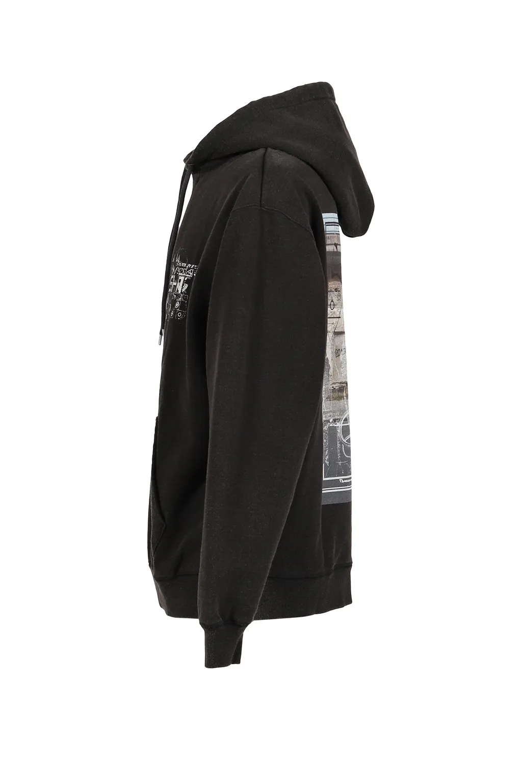 Devastated Wall Hoodie / Black