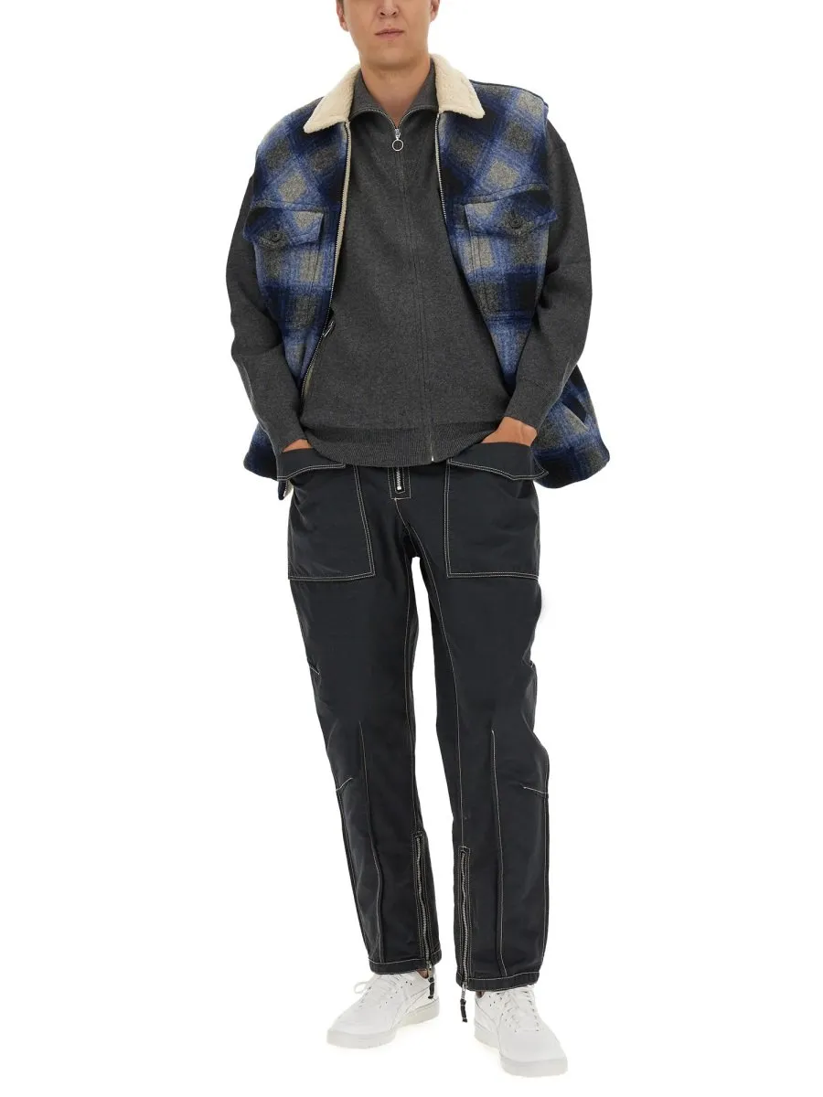 Isabel Marant Plaid Checked Zip-Up Gilet