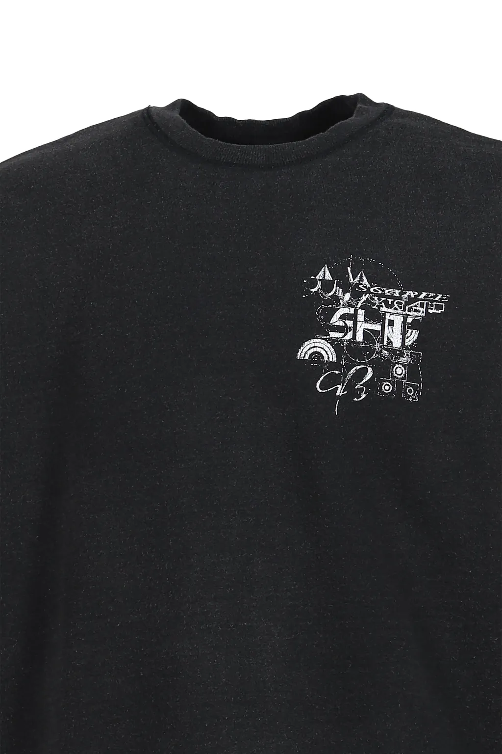 Devastated Wall Sweatshirt / Blk