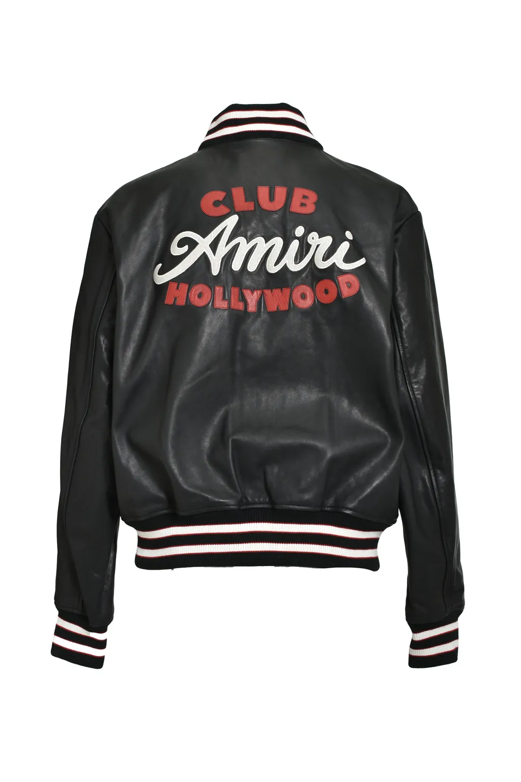 Club Amiri Leather Varsity / Blk