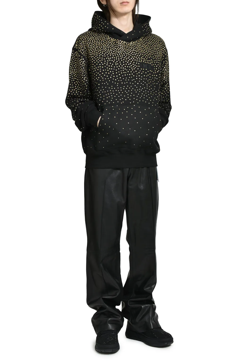 Crystal Amiri Hoodie / Black