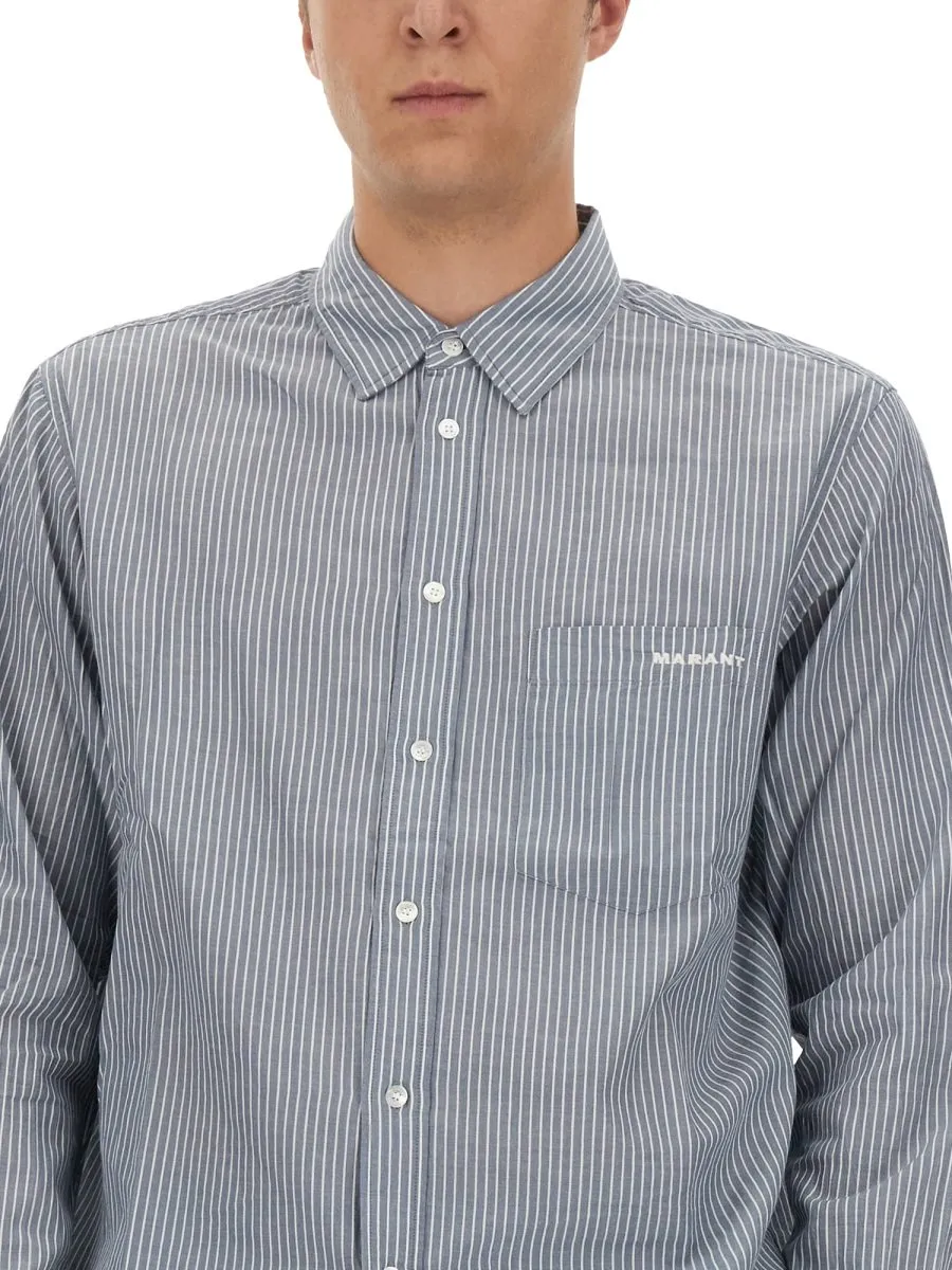 Isabel Marant Striped Button-Up Shirt