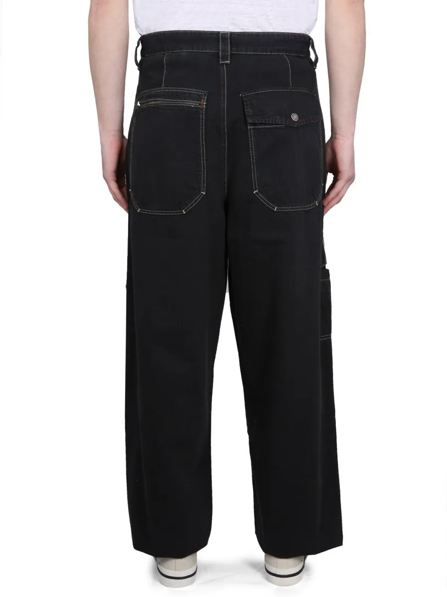 Isabel Marant Paciane Straight-Leg Parker Pants