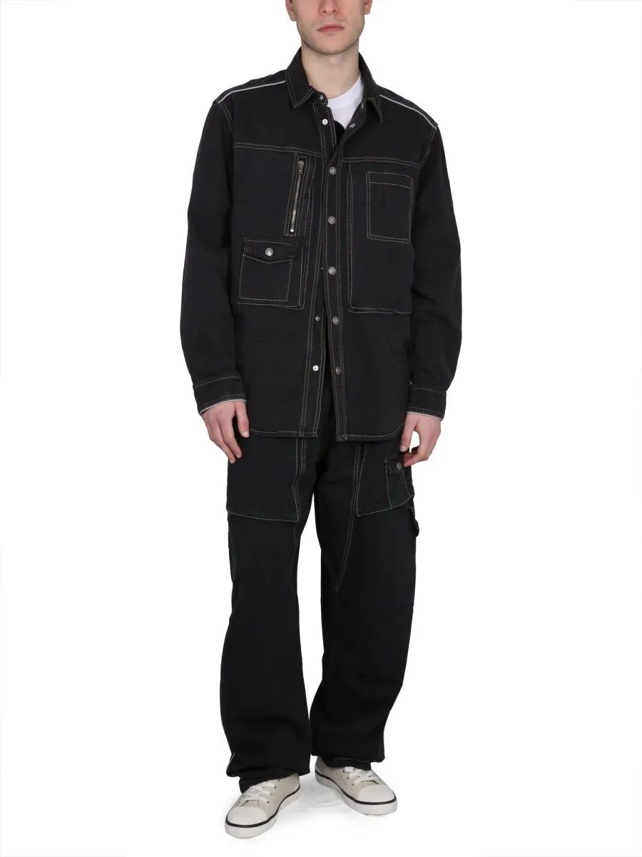 Isabel Marant Paciane Straight-Leg Parker Pants