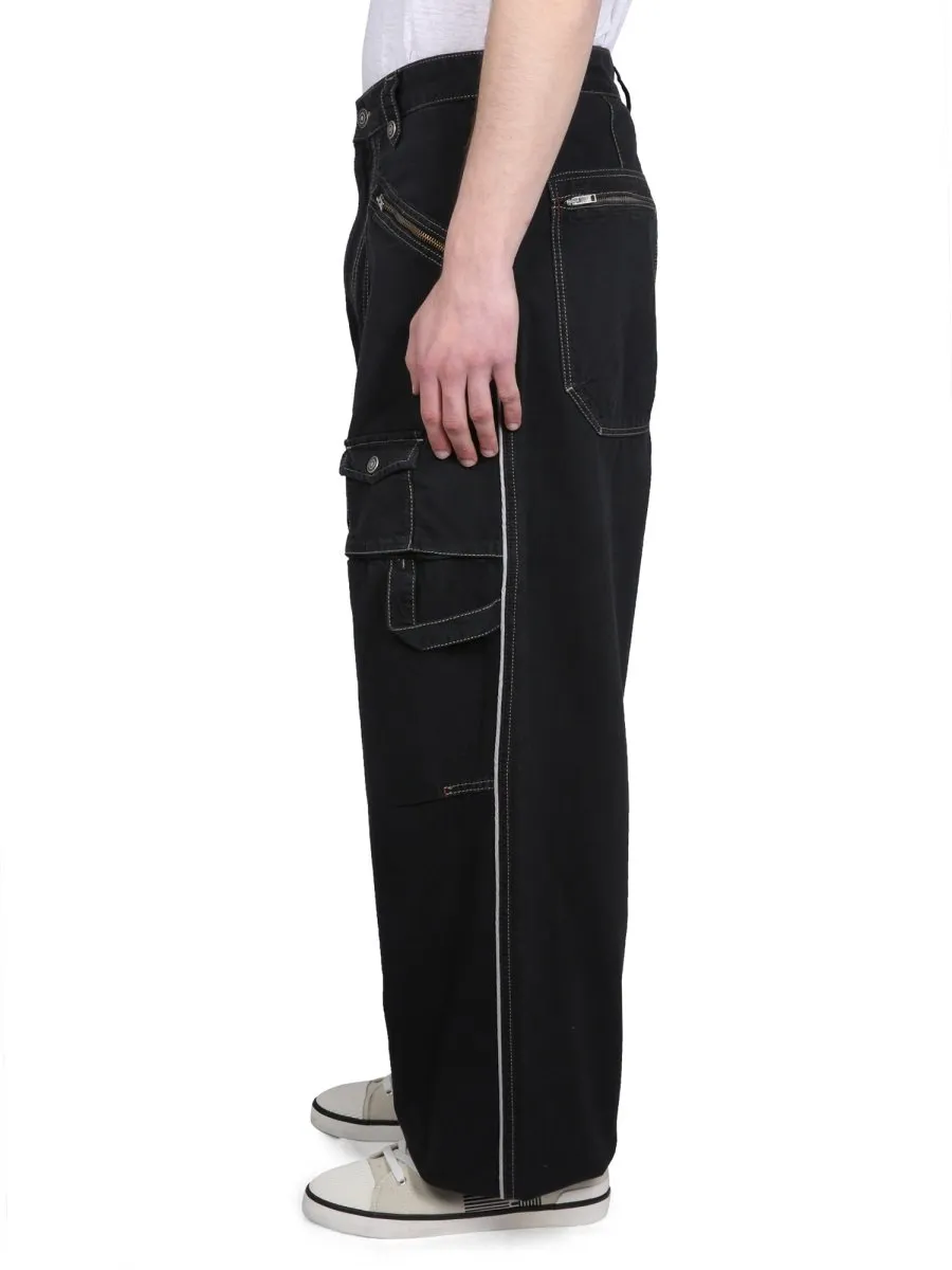 Isabel Marant Paciane Straight-Leg Parker Pants