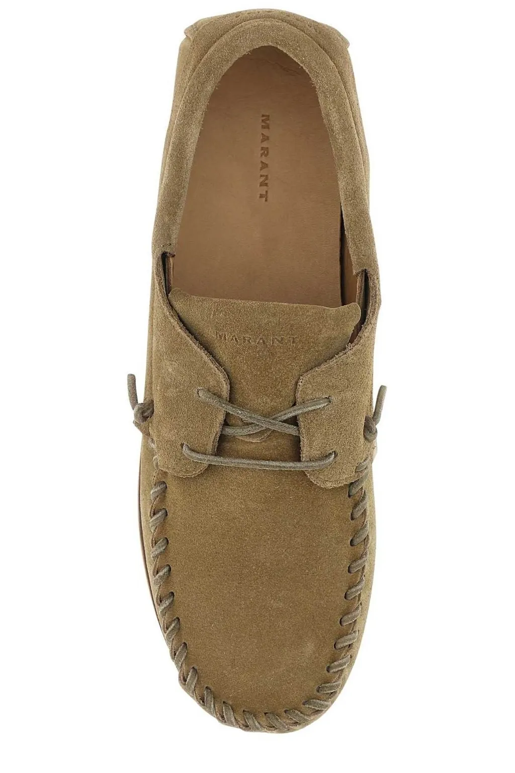 Isabel Marant Stitch Detailed Lace-Up Sneakers