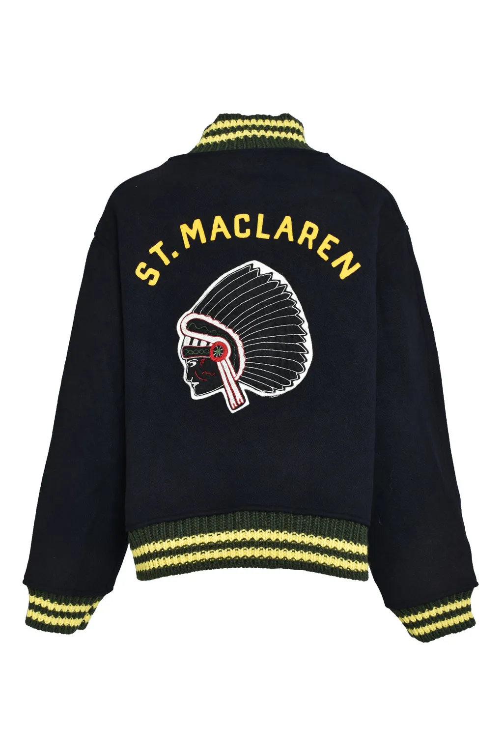 St. Maclaren Univ. Varsity Jacket Aged / Aged Nvy×Yel