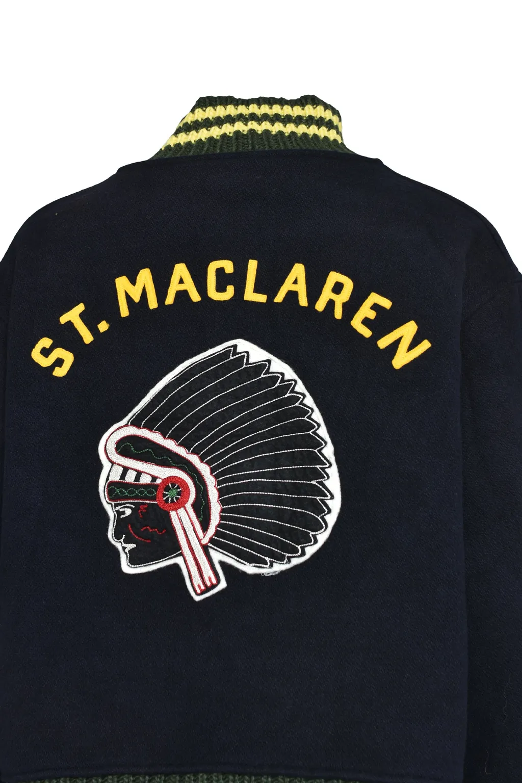 St. Maclaren Univ. Varsity Jacket Aged / Aged Nvy×Yel