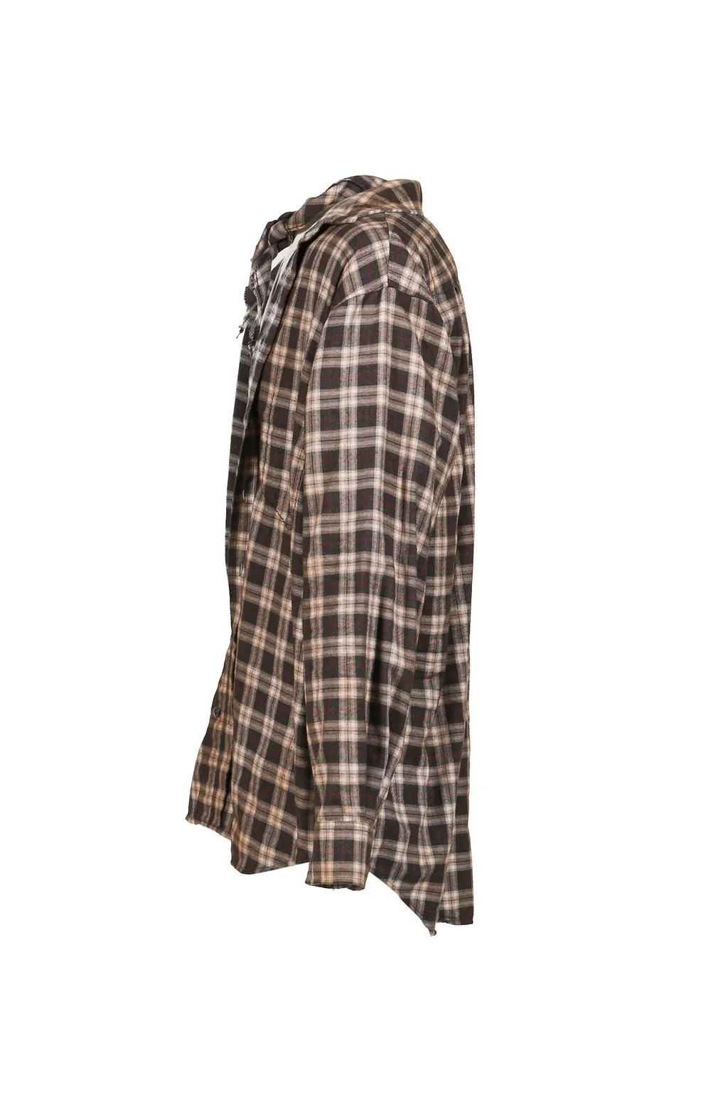 Butch Check Shirt / Cha / White