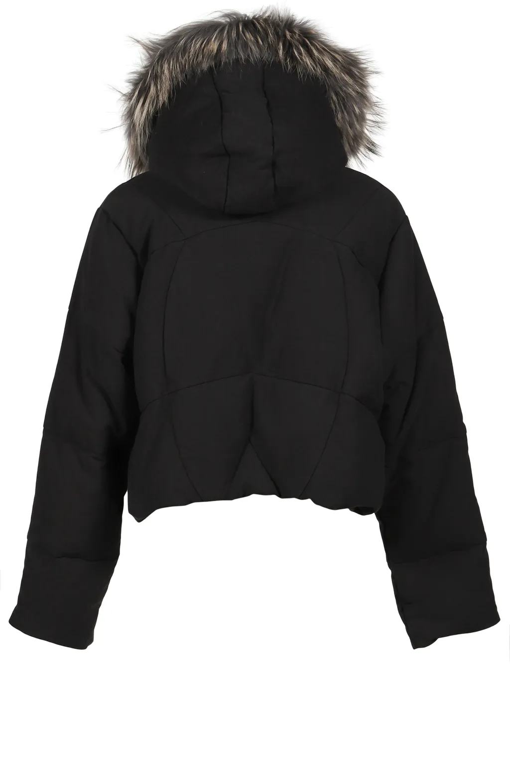 Slide Fur Down Jacket / Black