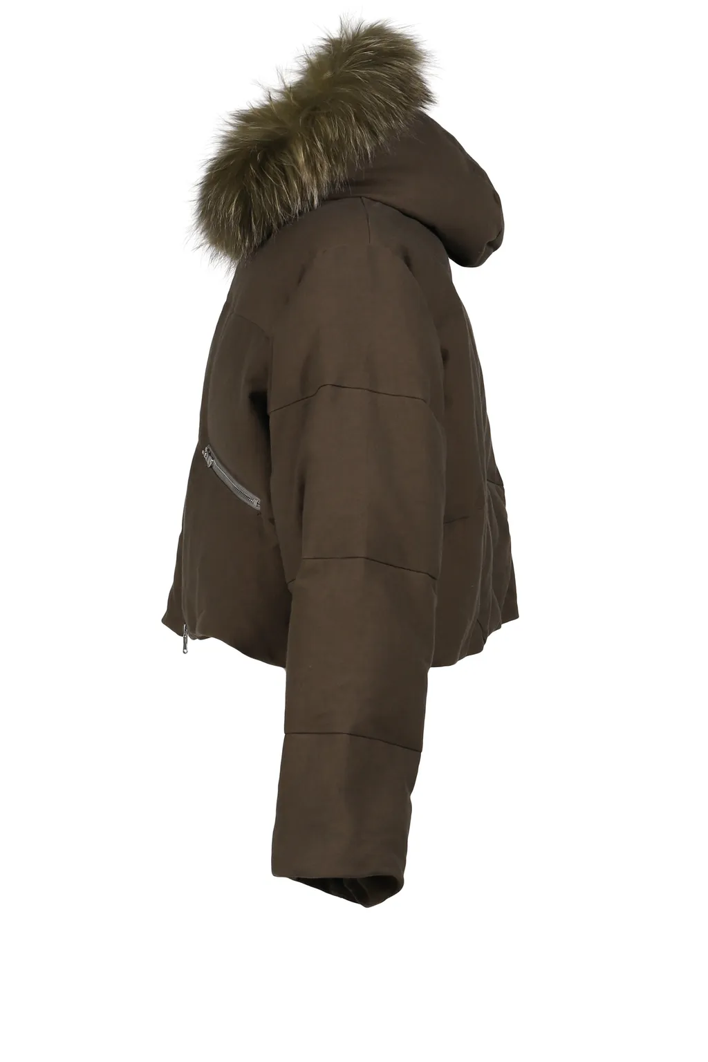 Slide Fur Down Jacket / Dust
