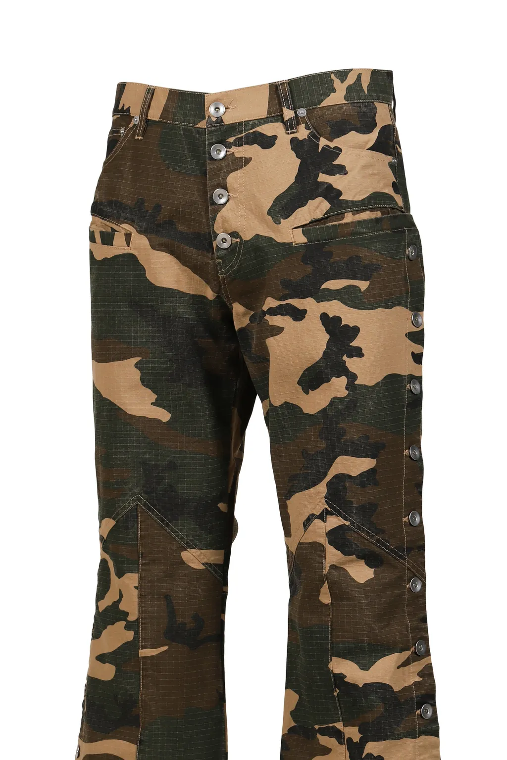 Side Button Pants / Camo