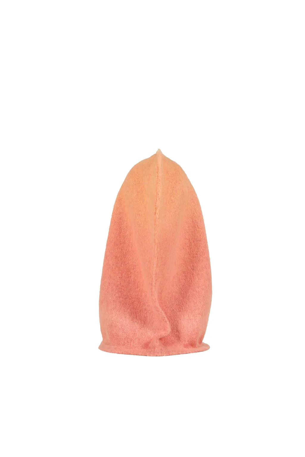 Mohair Knit Hood Balaclava / Org Pnk