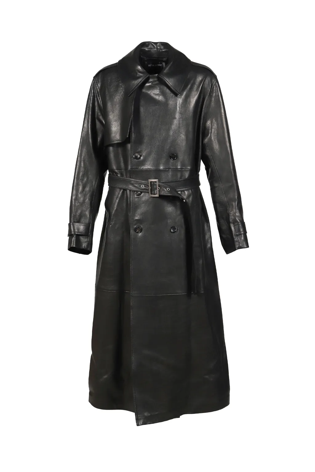 Leather Trench Coat / Black