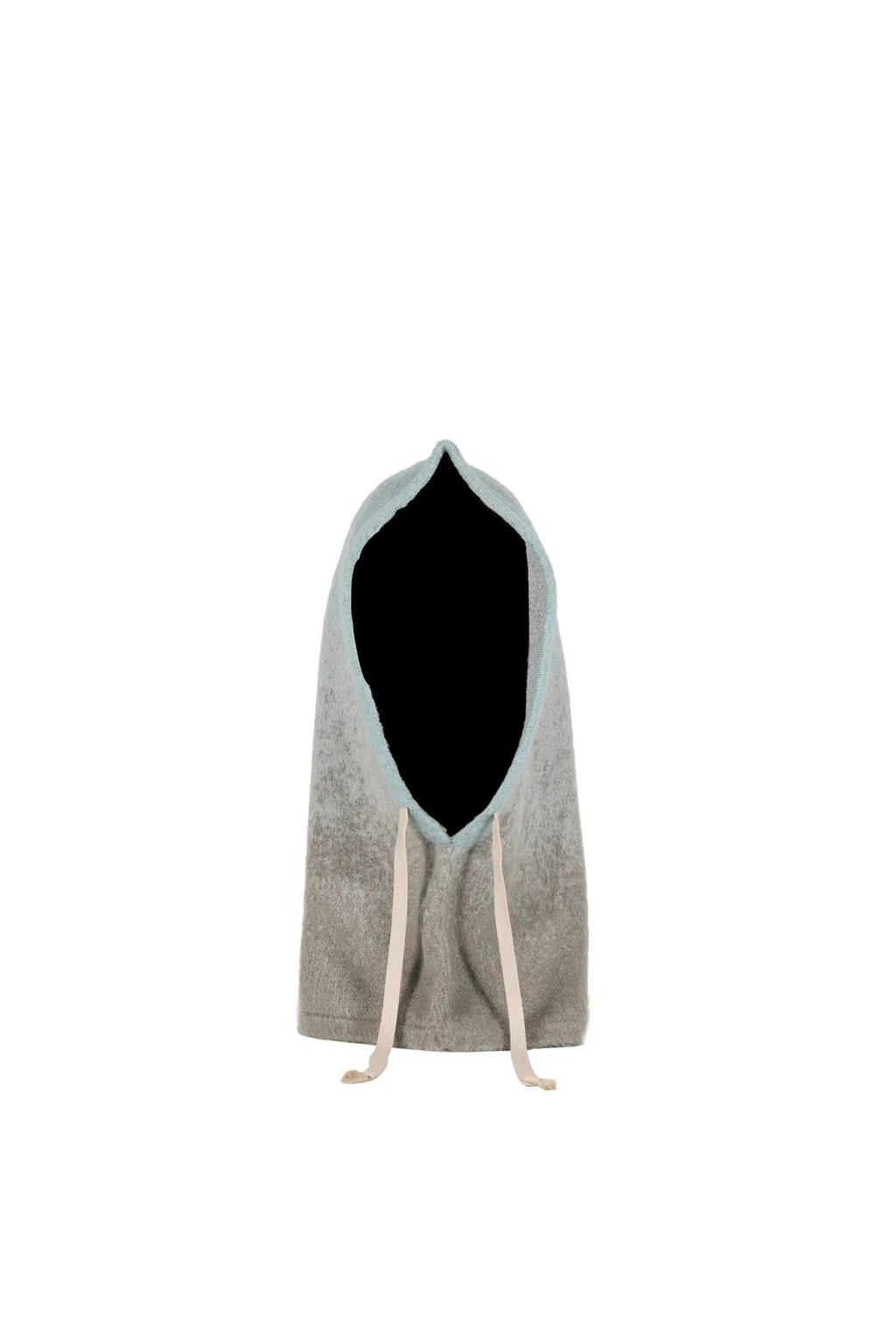 Mohair Knit Hood Balaclava / Blu Gry