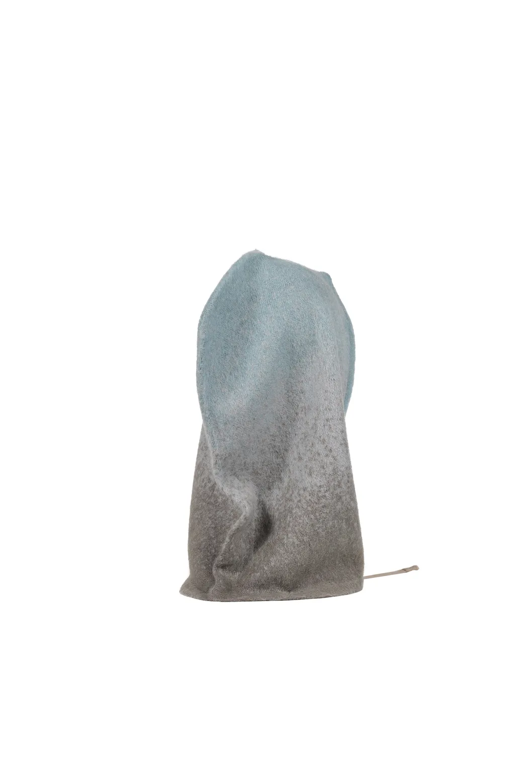 Mohair Knit Hood Balaclava / Blu Gry