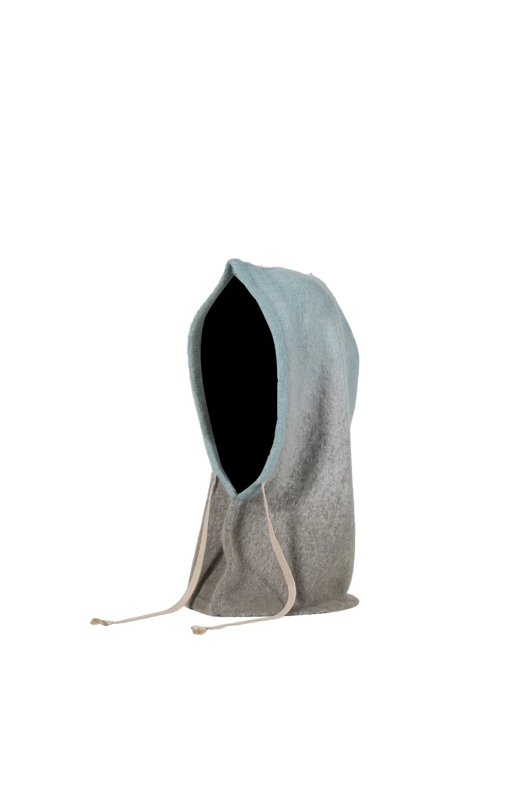 Mohair Knit Hood Balaclava / Blu Gry