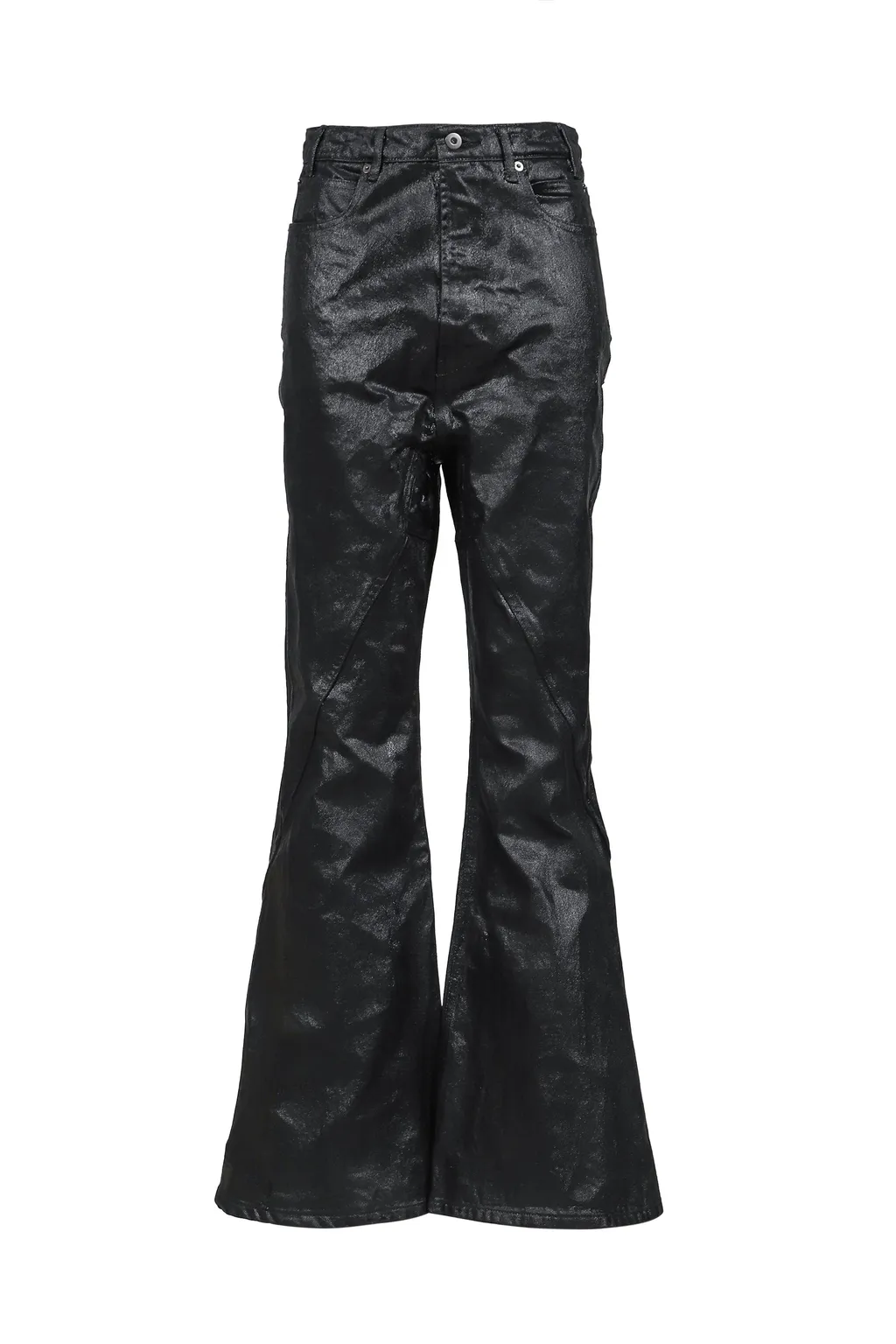 Crack Waxed Gusset Varet Jeans / Blk