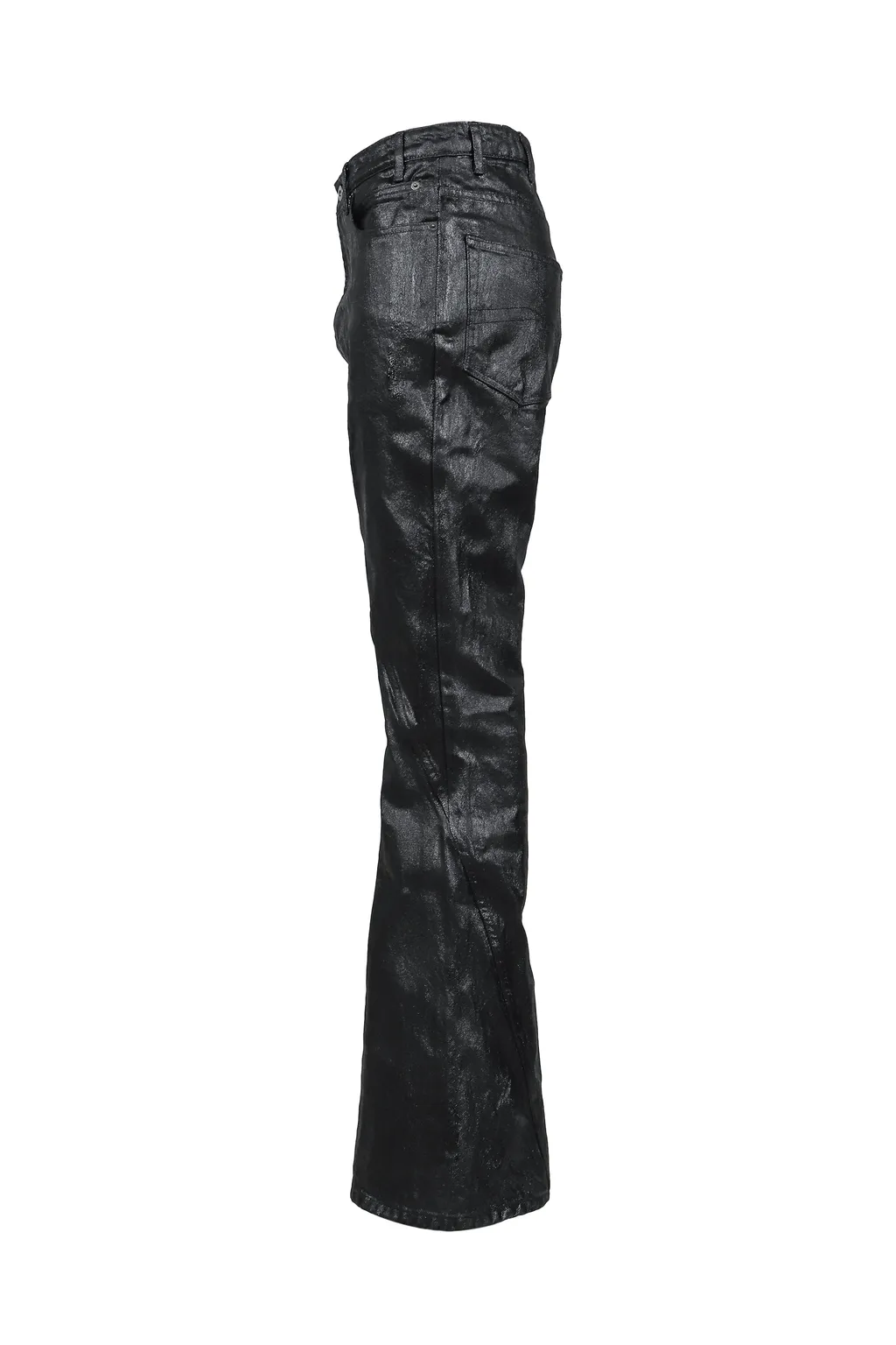 Crack Waxed Gusset Varet Jeans / Blk