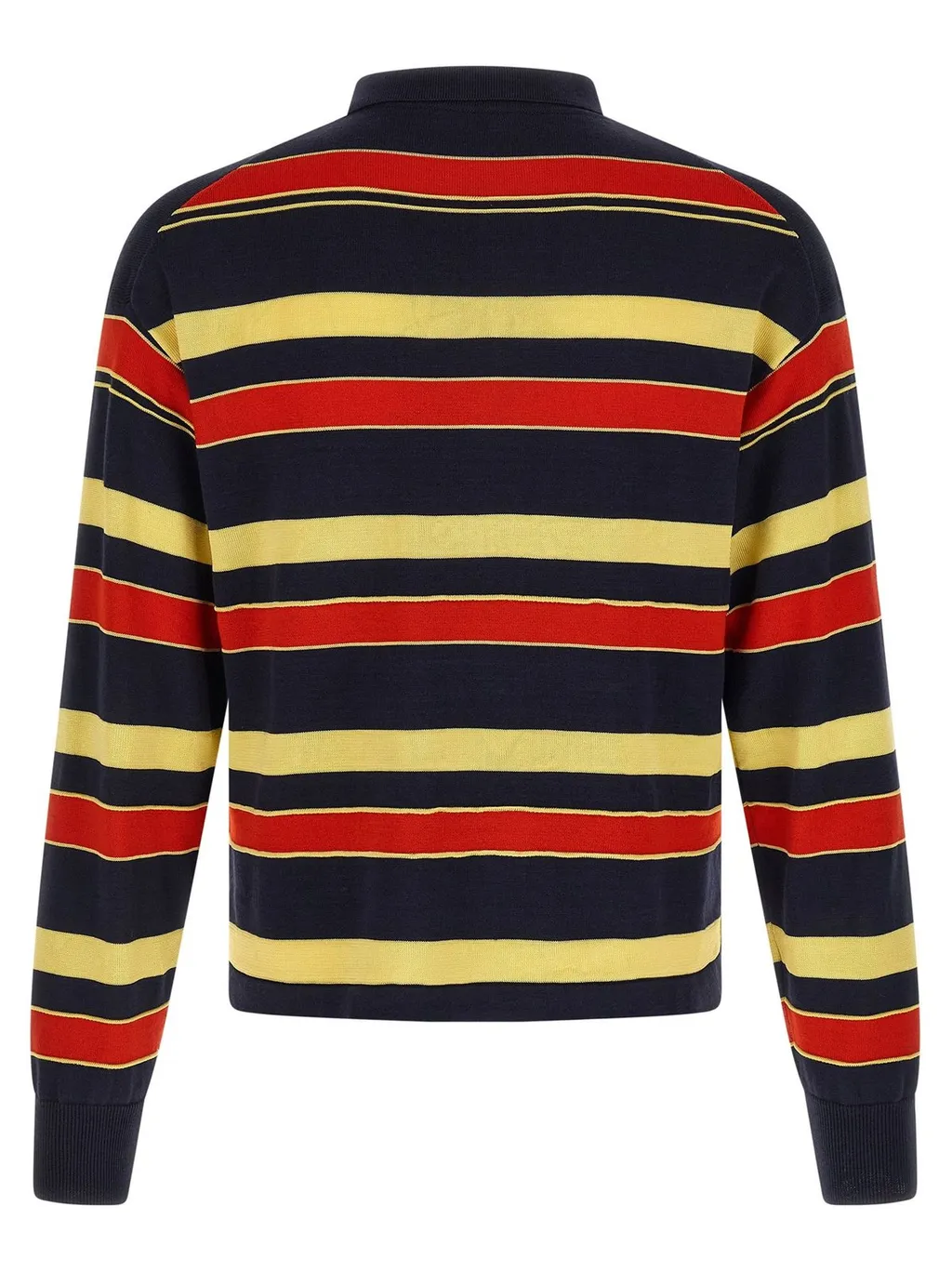Jw Anderson Knitted Striped Rugby Polo Top