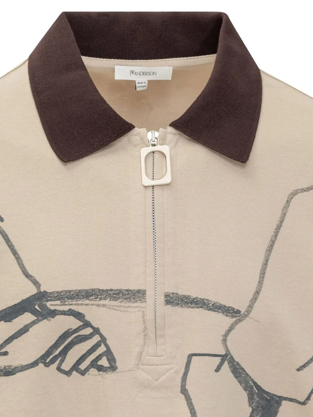 Jw Anderson Printed Rugby Sweatshirt