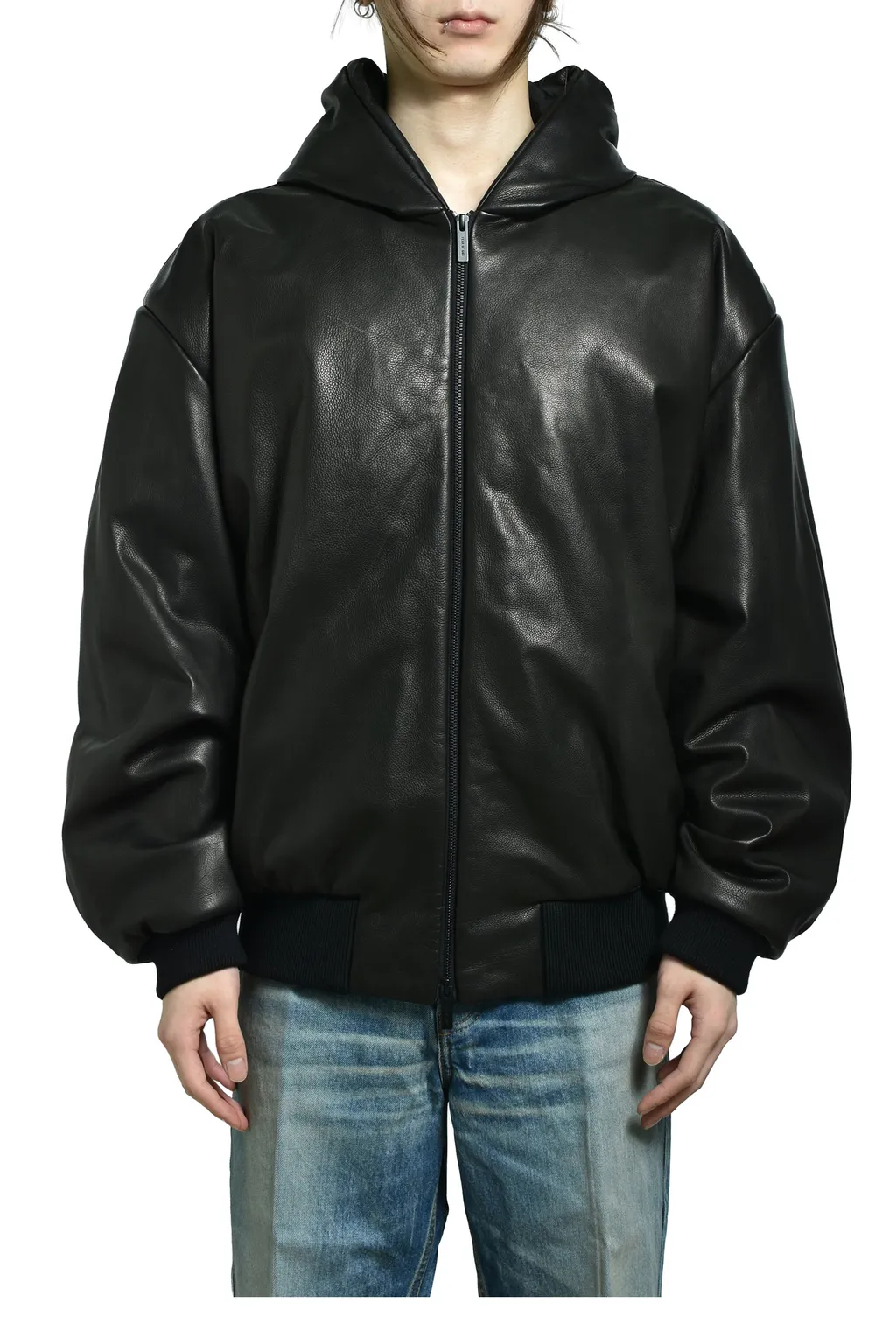 Hooded Bomber Jacket / Black