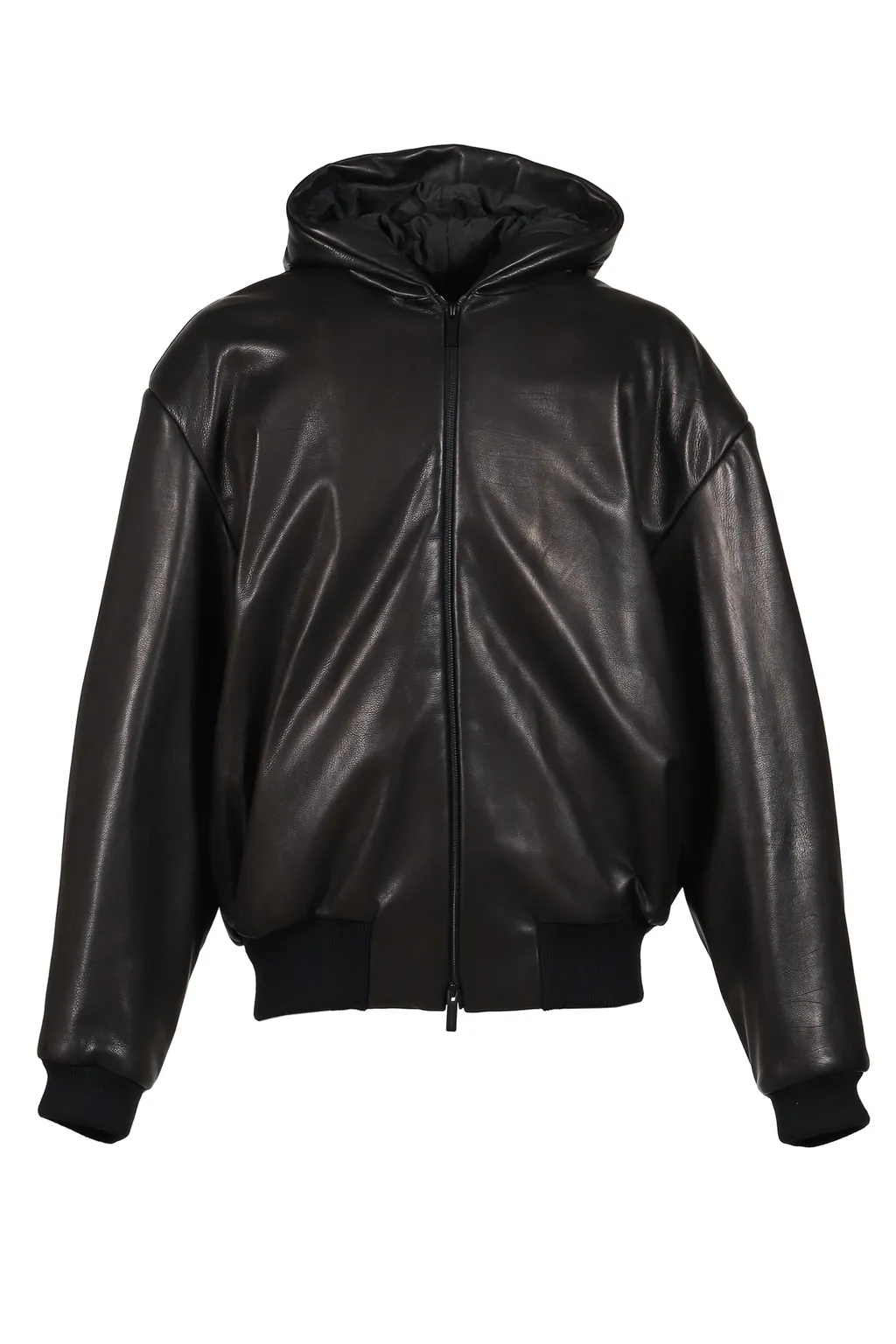 Hooded Bomber Jacket / Black