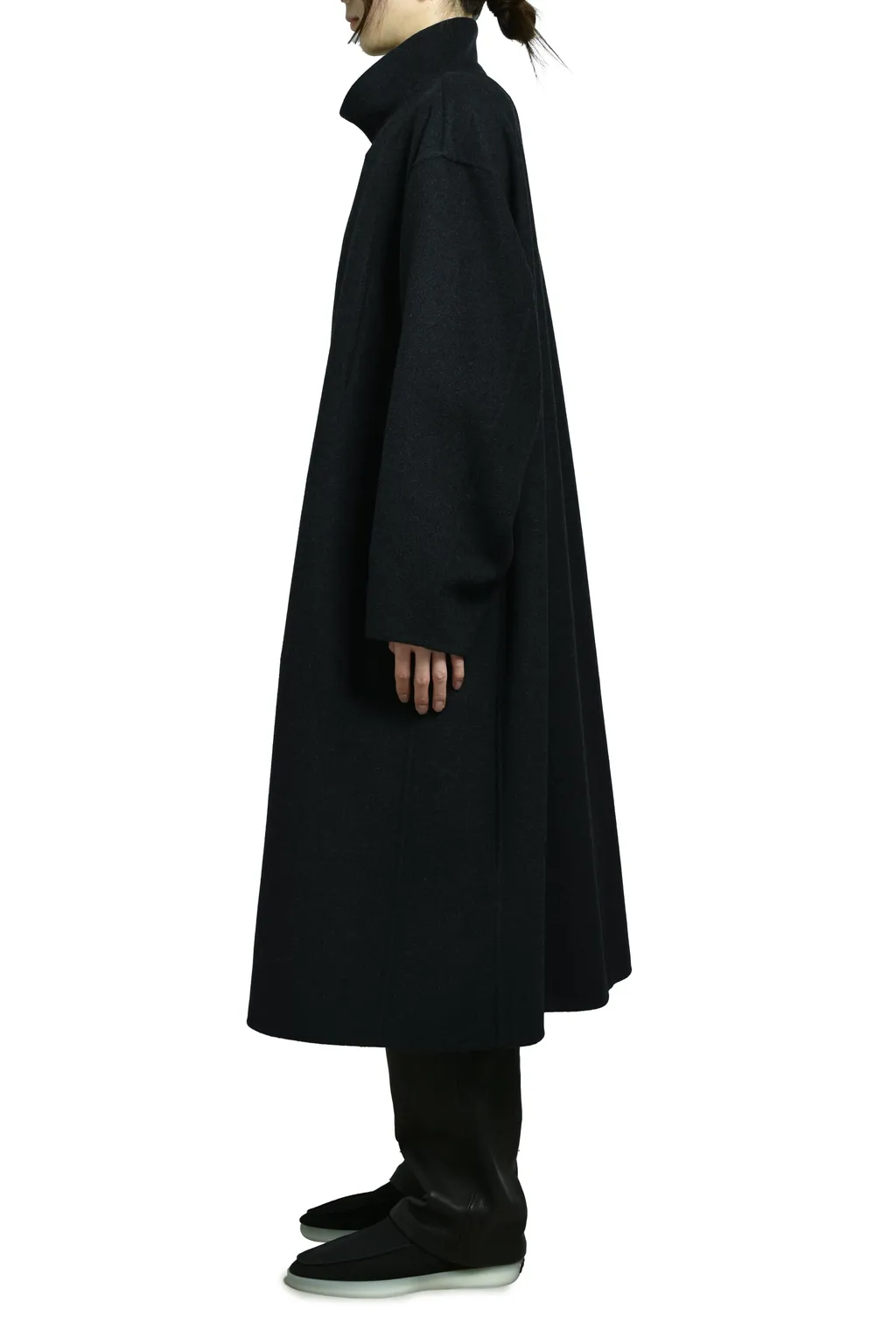 Highneck Coat / Charcoal