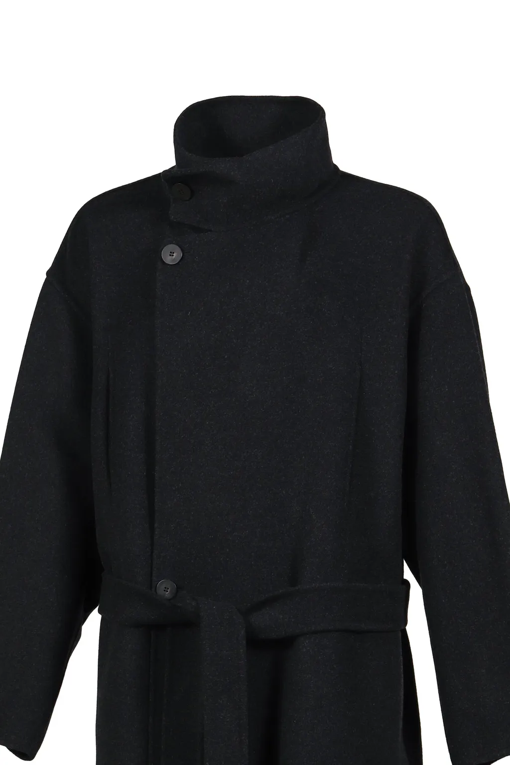Highneck Coat / Charcoal