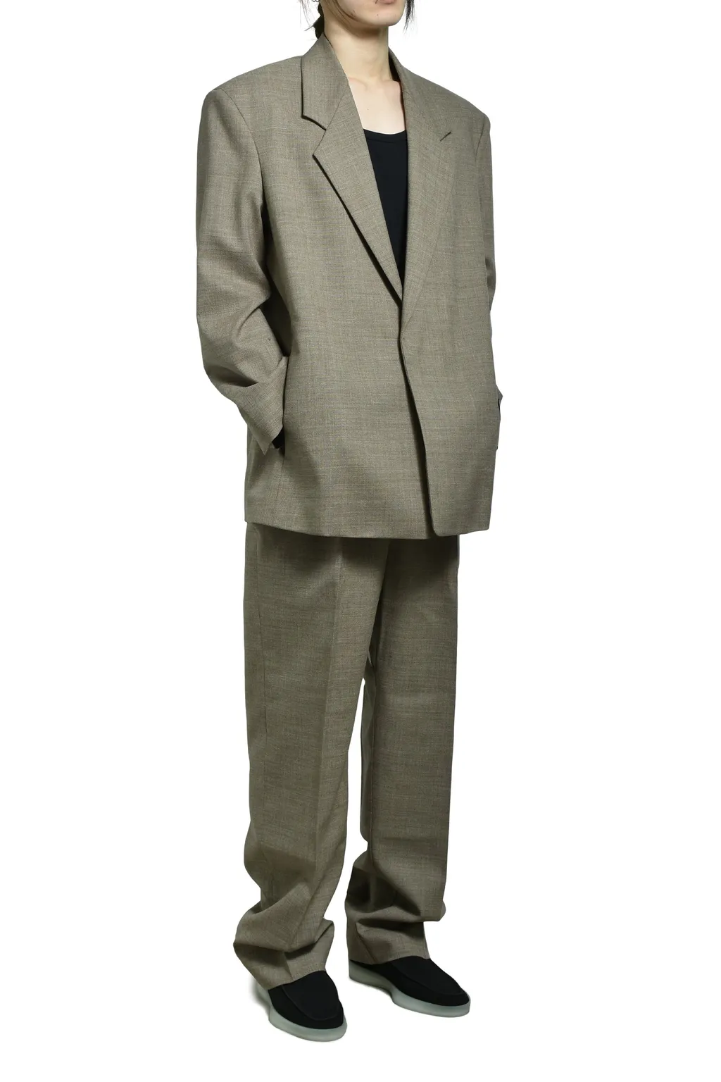 Single Breasted Blazer / Dune Pearl