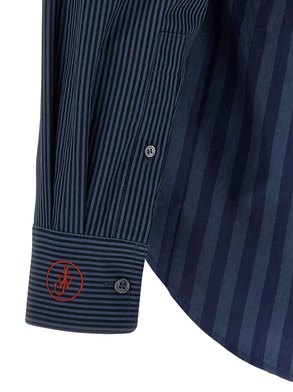 Jw Anderson Patchwork Striped Shirt