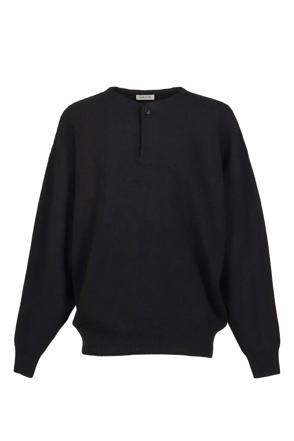 Henley Sweater / Black