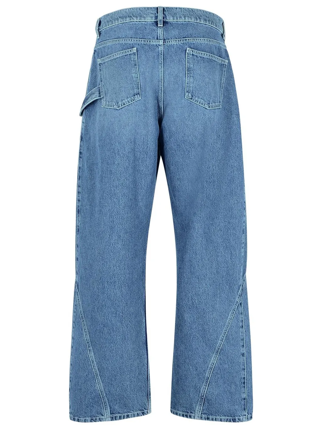 Jw Anderson Logo Patch Twisted Jeans