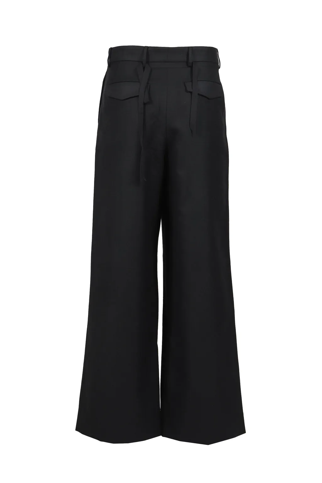 Wide-Legged Elasticated Trousers / Blk