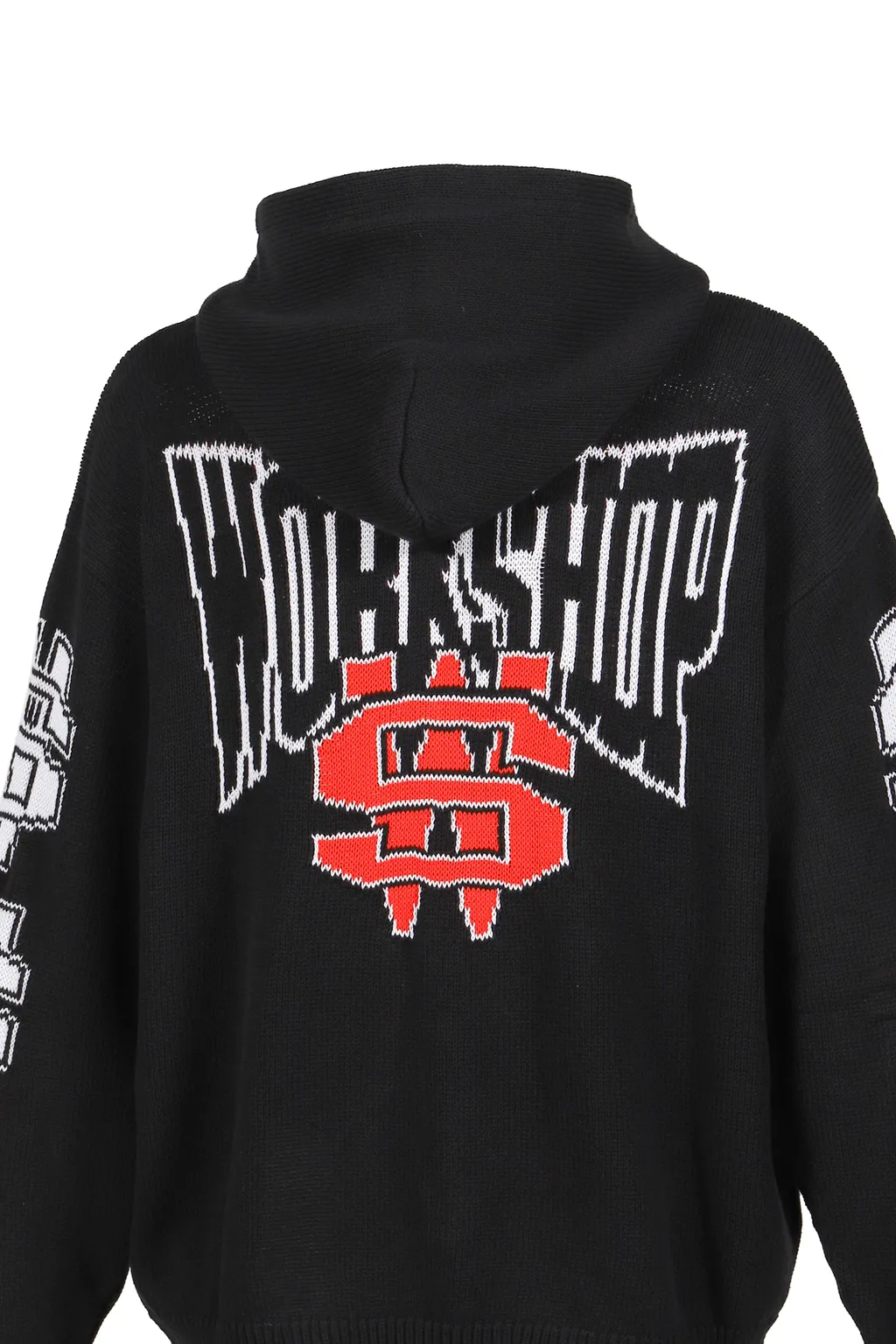 One Dollar Bill Knit Hoodie / Blk