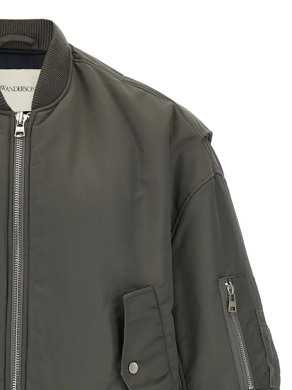 Jw Anderson Curved Hem Oversized Bomber Jacket