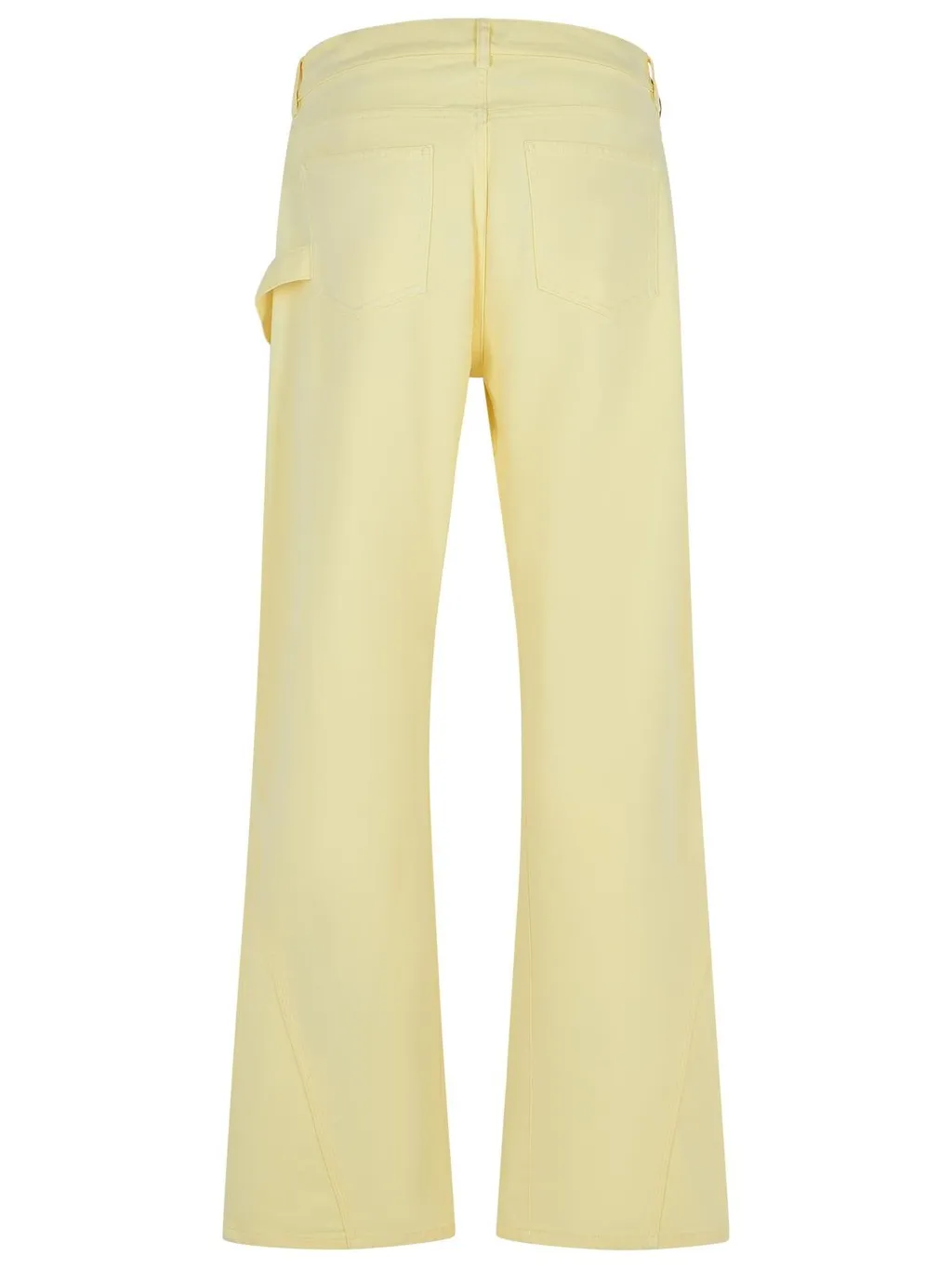 Jw Anderson Logo Patch Twisted Leg Workwear Pants