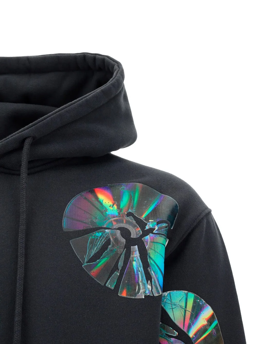 Jw Anderson Smashed Disc Drawstring Hoodie