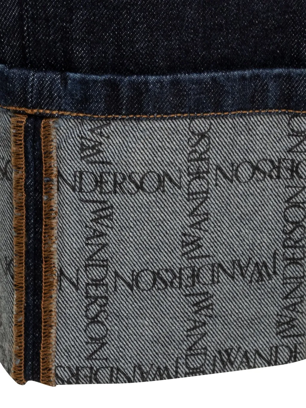 Jw Anderson Logo Patch Straight Leg Jeans