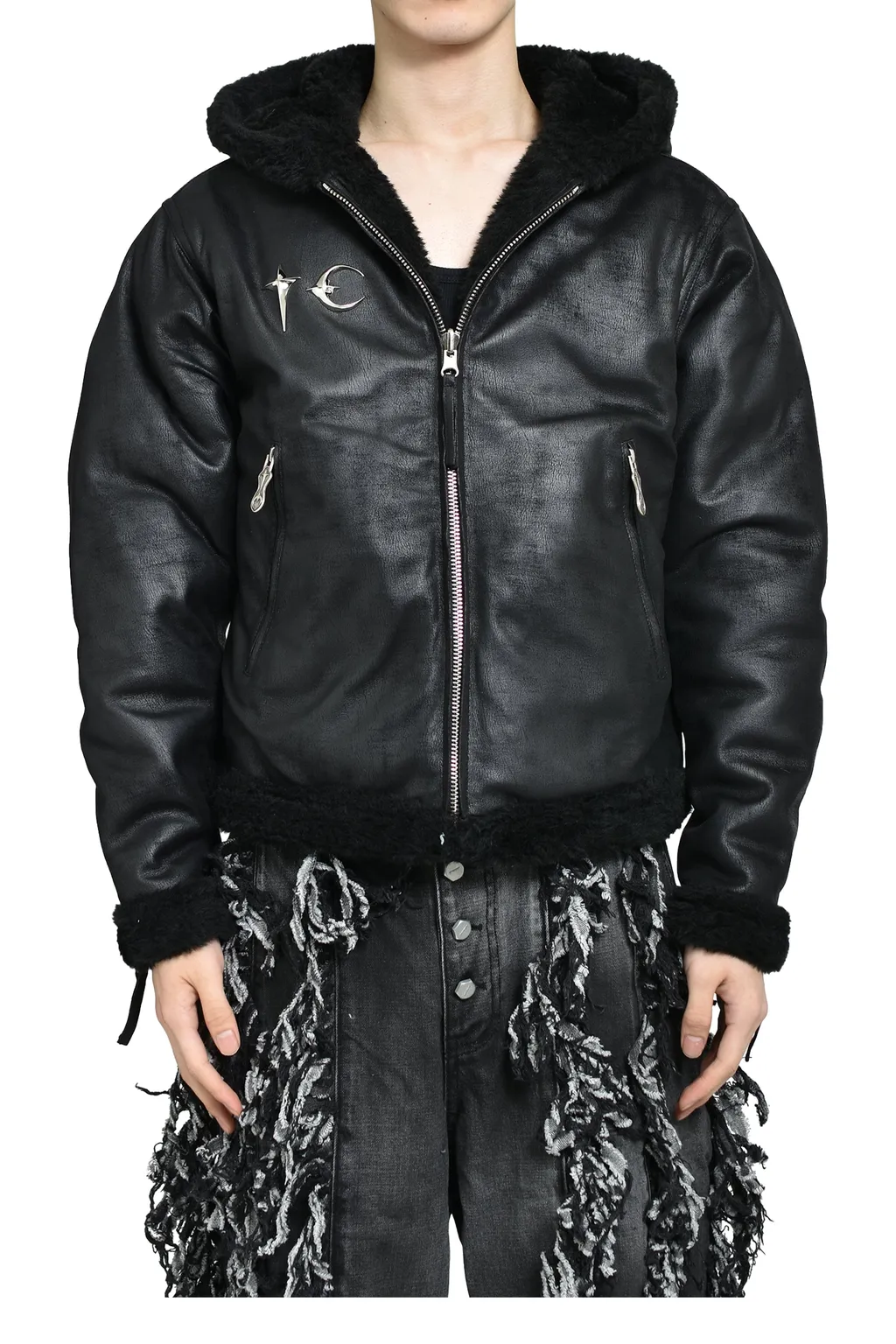 Tc Reversible Shearling Jacket / Blk