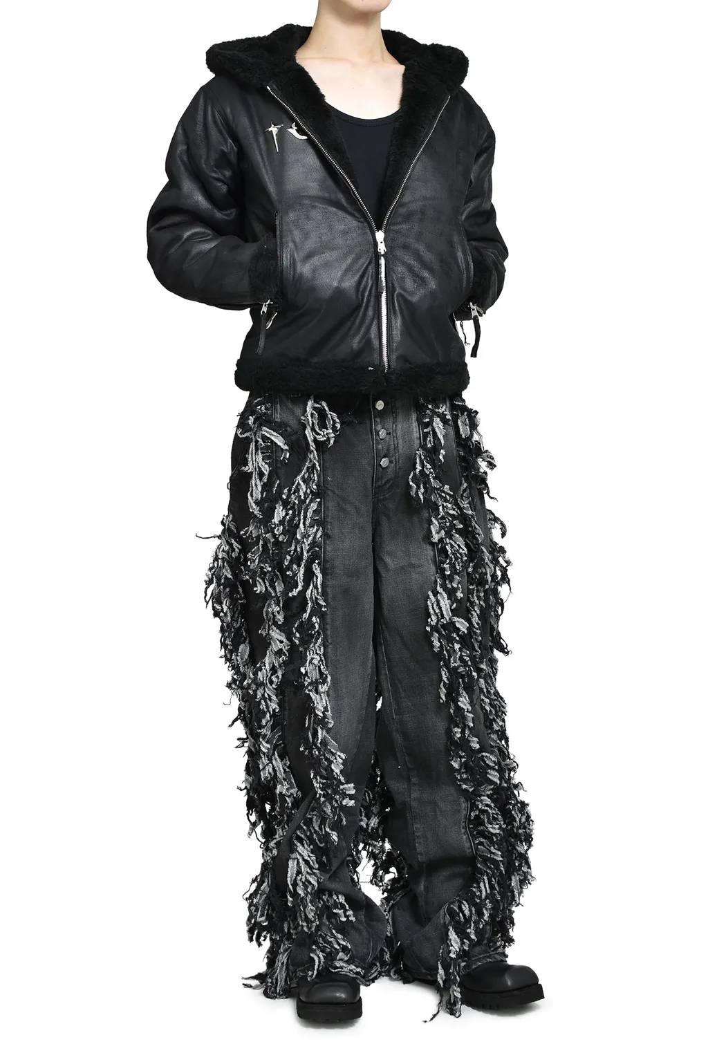 Tc Reversible Shearling Jacket / Blk