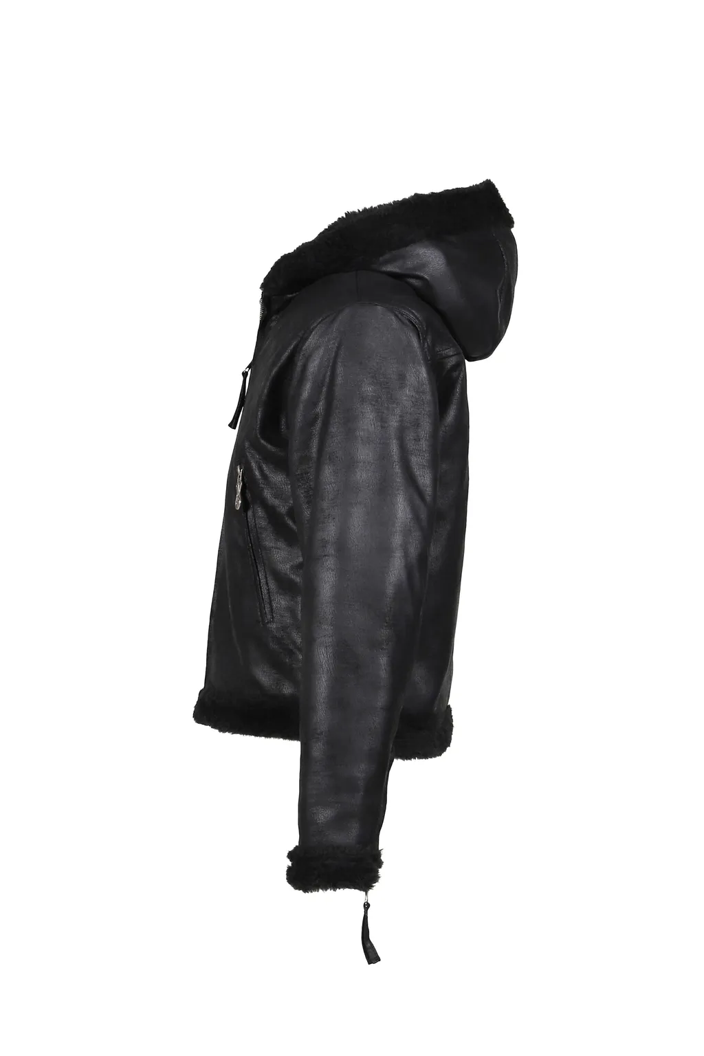 Tc Reversible Shearling Jacket / Blk