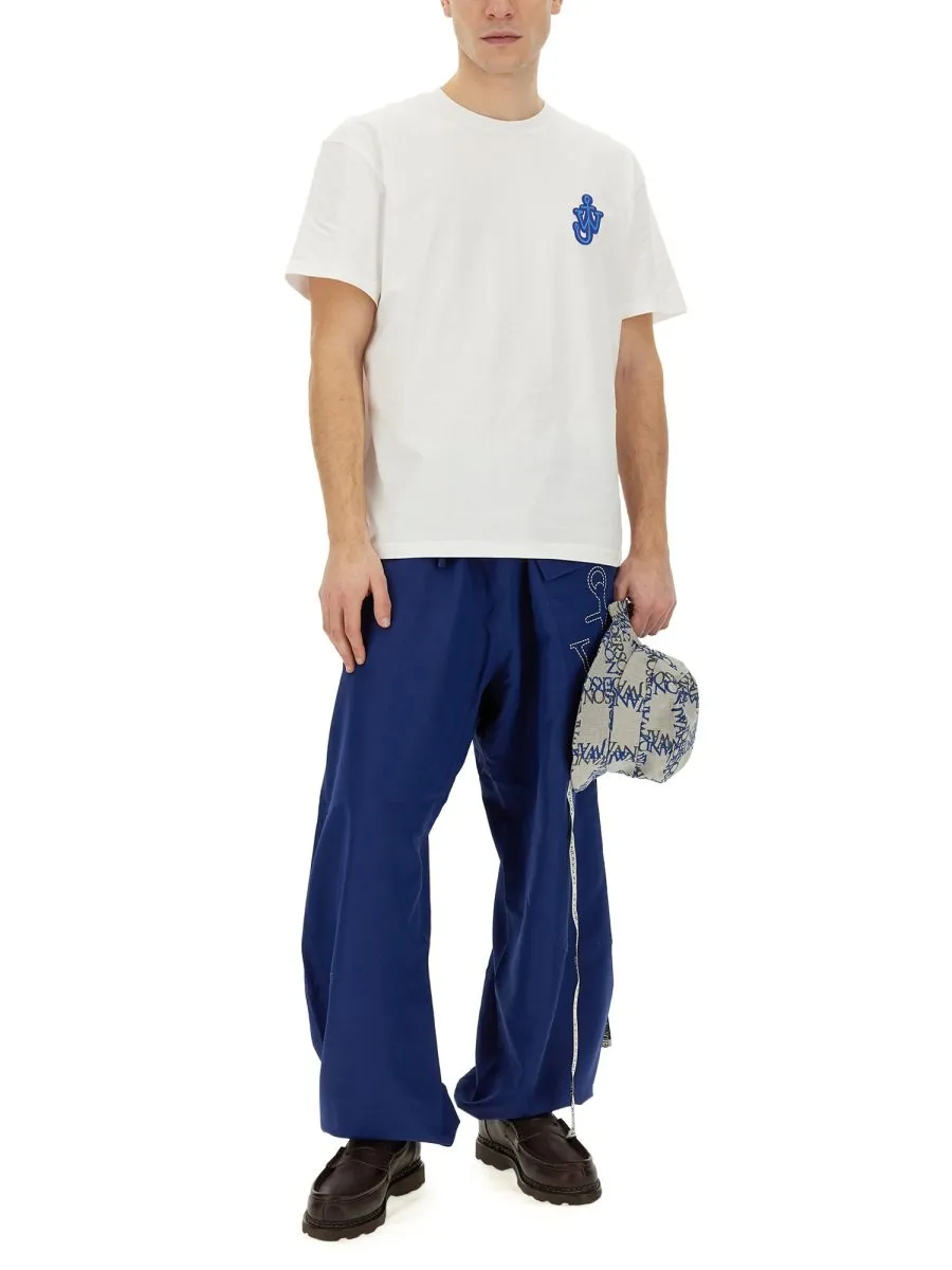 Jw Anderson Anchor Logo Printed Twisted Joggers