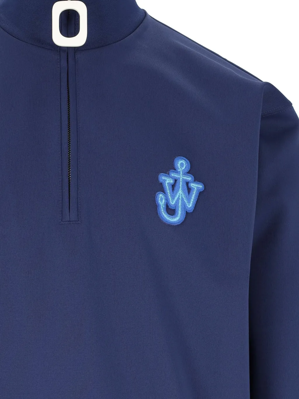 Jw Anderson Anchor Patch Half-Zip Sweatshirt