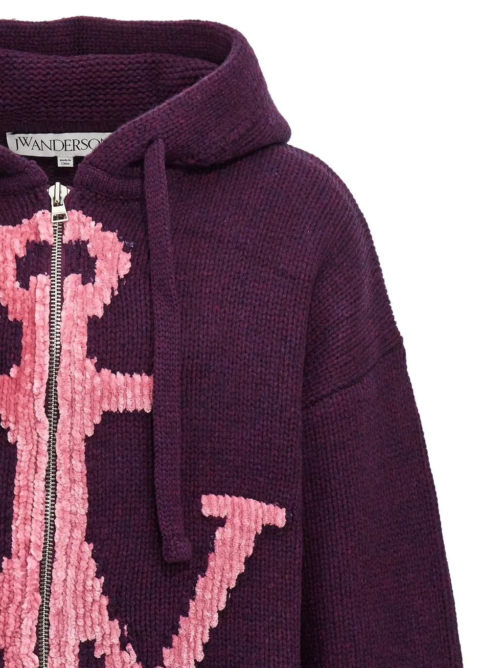 Jw Anderson Zip-Up Drawstring Hoodie