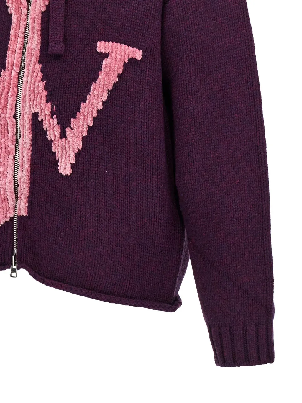 Jw Anderson Zip-Up Drawstring Hoodie
