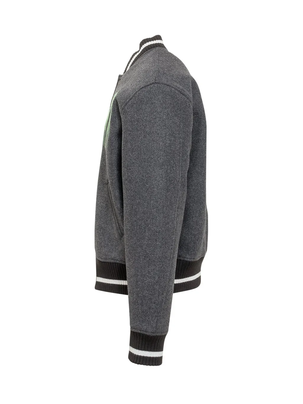 Jw Anderson Logo Detailed Buttoned Varsity Jacket